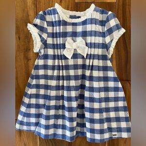 Mayoral Baby Girl Flannel Dress Size 12 Months